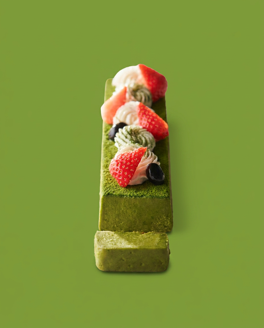 Matcha & Strawberry Terrine